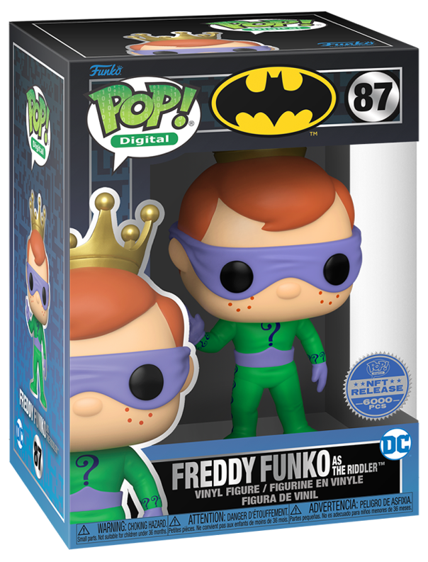 DC SERIES 2 FREDDY As The Riddler Pop Vinyl ROYALTY FUNKO NFT