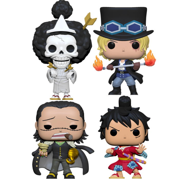One Piece Crocodile Sabo Brook Luffy in Kimono Pop Vinyl