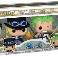 Luffy, Sabo Glow, Roronoa Zoro, and Jinbe Pop! Vinyl - GAMESTOP EXCLUSIVE 4-PACK