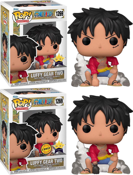 ONE PIECE - Luffy Gear Two Pop! Vinyl - FUNDOM EXCLUSIVE CHASE BUNDLE