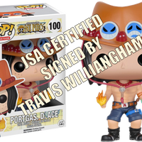 ONE PIECE - Portgas D Ace Pop! Vinyl Figure - SIGNED JSA CERTIFIED