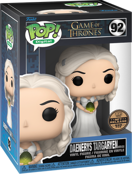 GAME OF THRONES - Daenerys Targaryen avec un œuf Pop! Vinyl GRAIL - EXCLUSIVITÉ NFT