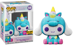 SANRIO - Cinnamoroll Flocked Pop! Vinyl Figure - HOT TOPIC EXCLUSIVE