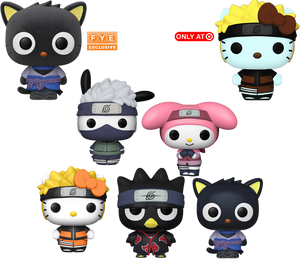 Naruto Shippuden X Hello Kitty Pop! Vinyl Exclusive - Bundle (Set of 7)