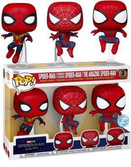 Spider-Man No Way Home - Spider-Man Leaping Exclusive Pop! Vinyl (3-Pack)