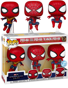 Spider-Man No Way Home - Spider-Man Leaping Exclusive Pop! Vinyl (3-Pack)
