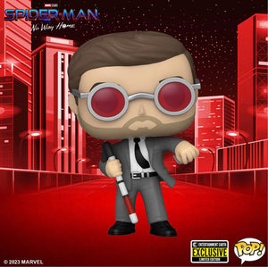 Spider-Man: No Way Home Matt Murdock with Brick Pop! Vinyl - Entertainment Earth Exclusive