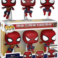 Spider-Man No Way Home - Spider-Man Leaping Exclusive Pop! Vinyl (3-Pack) - AMAZON EXCLUSIVE