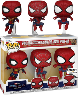 Spider-Man No Way Home - Spider-Man Leaping Exclusive Pop! Vinyl (3-Pack) - AMAZON EXCLUSIVE