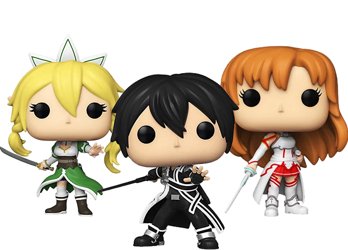 Sword Art Online - Kirito Asuna Leafa Pop! Vinyl - (Bundle of 3)