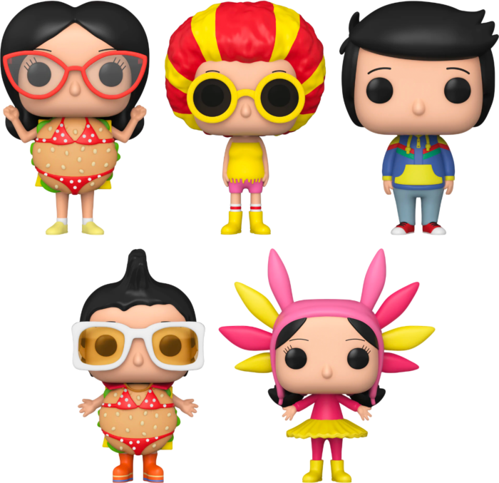 The Bob's Burgers Movie (2022) - Belcher Family Pop! Vinyl Figure Bundle (Set of 5)