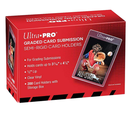UTLRA PRO CARD SLEEVE - Semi Rigid 1/2" Lip Tall Sleeves (200ct) - Rogue Online Pty Ltd