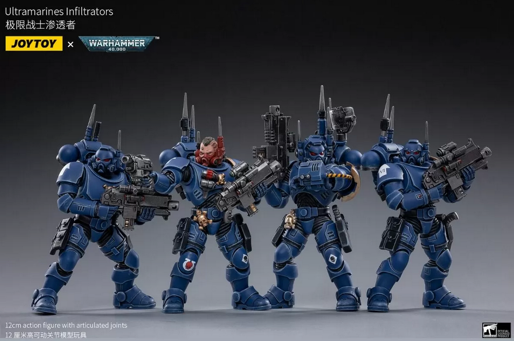 Warhammer Collectibles: 1/18 Scale Ultramarines Infiltrators - (Set of 4)