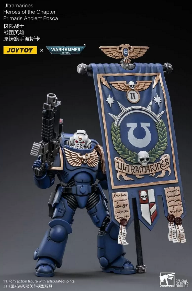 Warhammer Collectibles: 1/18 Scale Ultramarines Primaris Ancient Posca