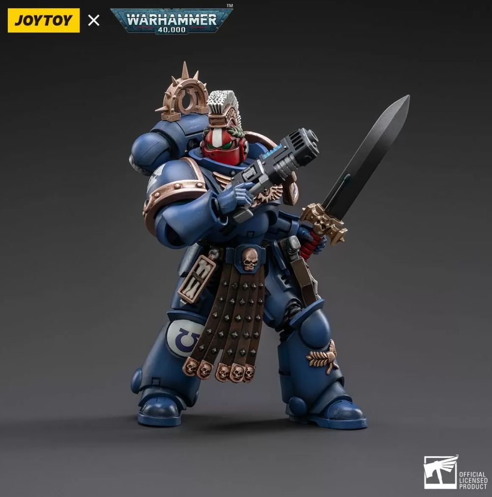Warhammer Collectibles: 1/18 Scale Ultramarines Veteran Sergeant Icastus